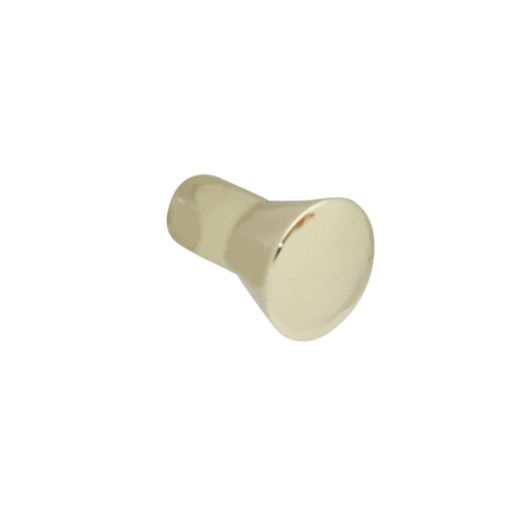 Bouton de meuble en zamac finition laiton poli D 16mm - Jaune / doré, Zamak