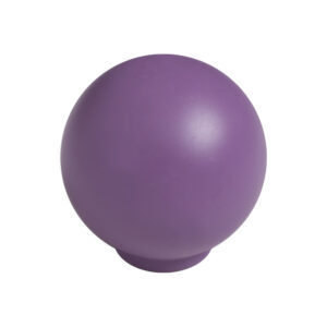 Bouton de meuble boule abs diamètre   29 mm violet mat lot de 50 piéces