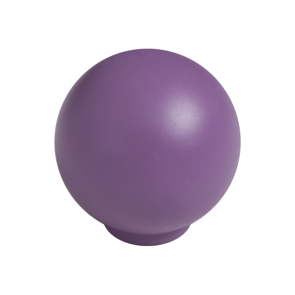 Bouton de meuble boule abs diamètre   29 mm violet mat lot de 50 piéces