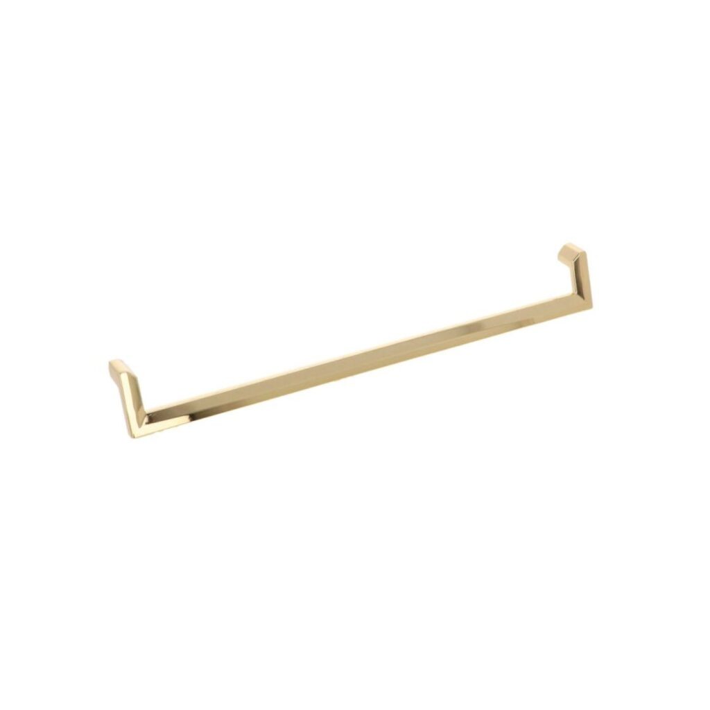Poignée pour meubles en zamac Entraxe 320mm plaqué or - Jaune / doré, Zamak