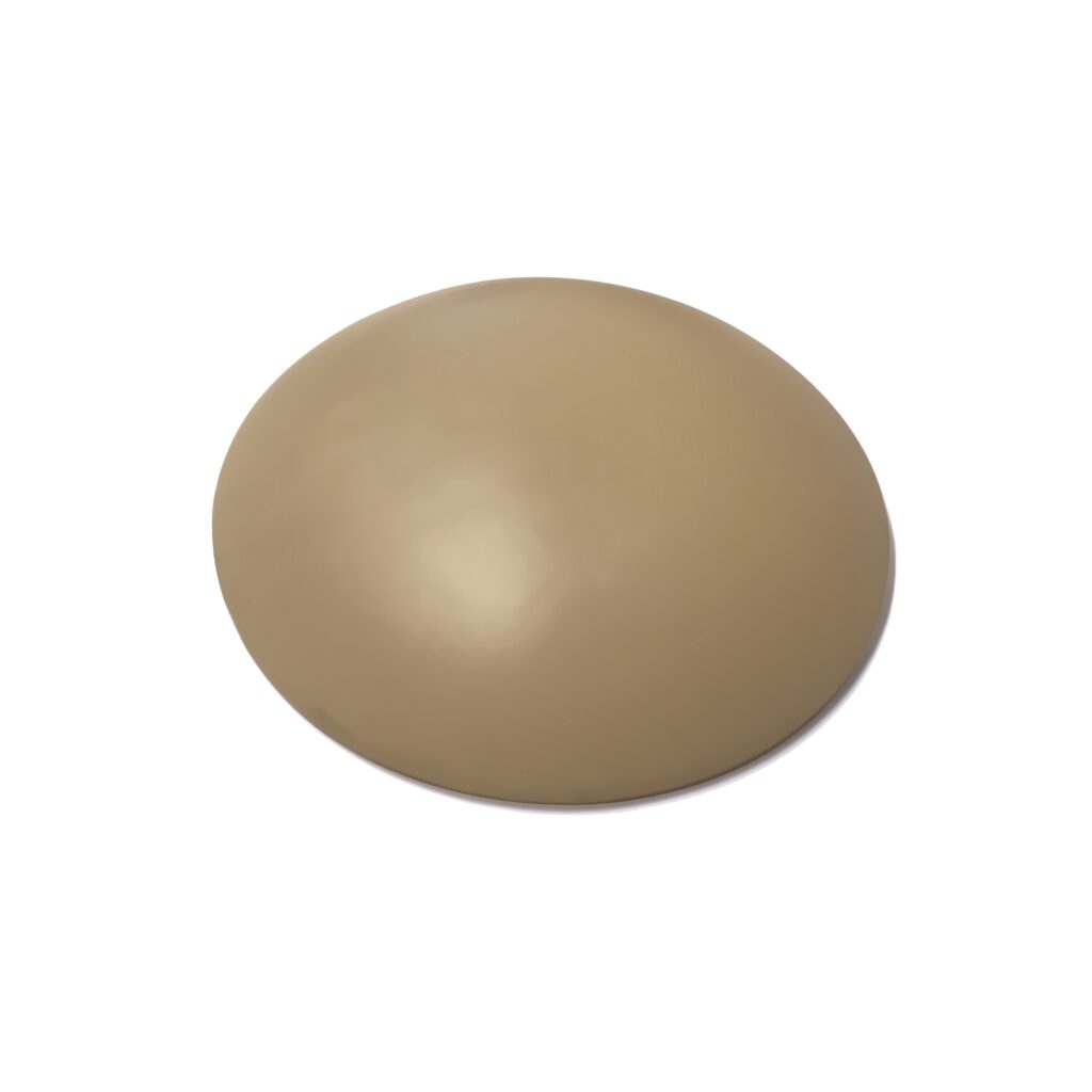 Arrêt de porte adhésif abs diamètre 60 mm beige lot de 60 pièces