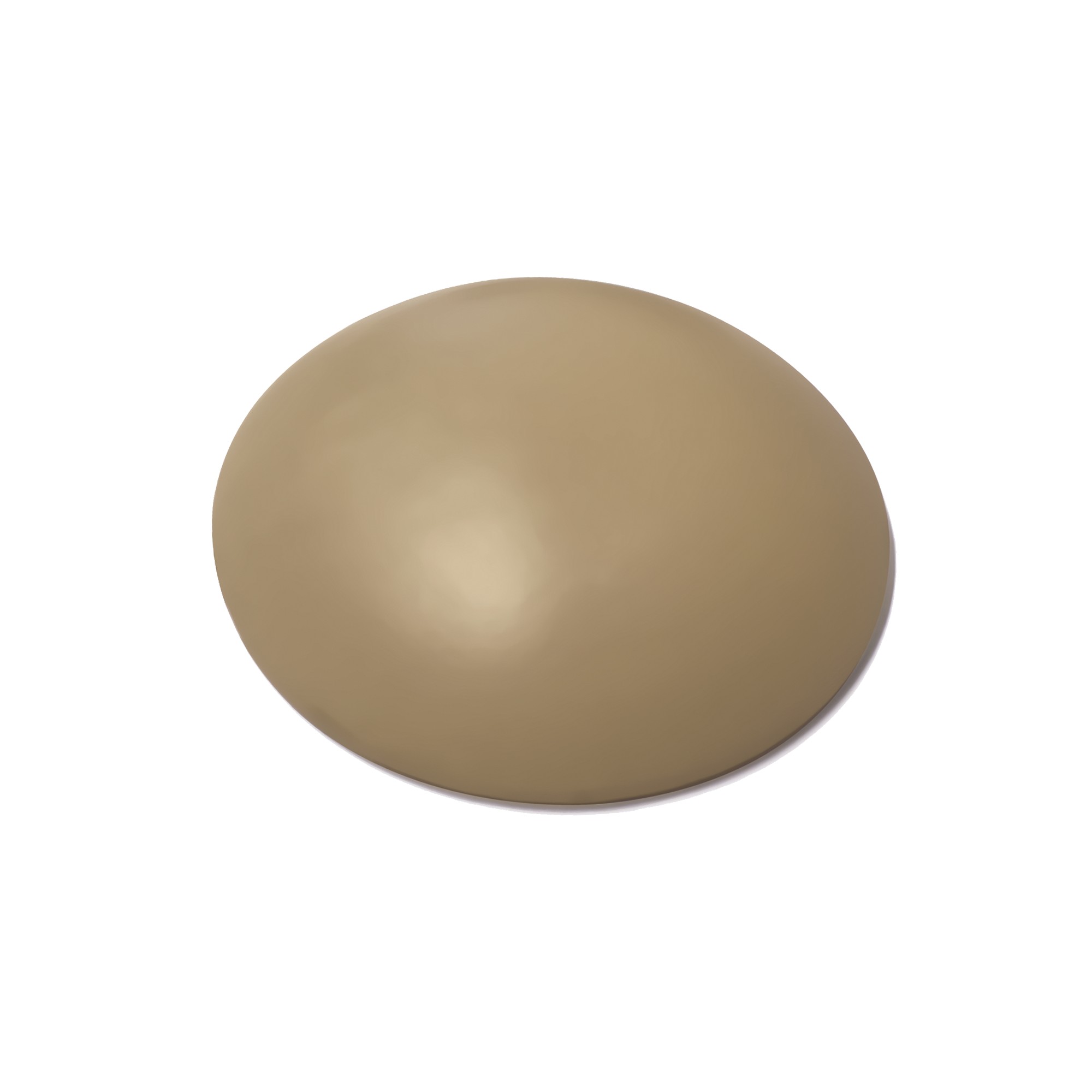 Arrêt de porte adhésif abs diamètre 60 mm blanc lot de 60 pièces - Beige