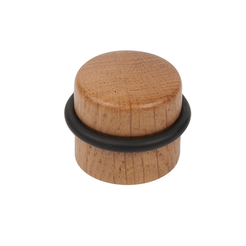 Butée de porte en bois chéne diamètre 37 mm lot de 36 piéces - Marron