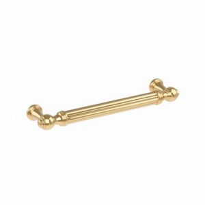 Poignée pour meubles en zamac Entraxe 128mm Gold plate – Jaune / doré, Zamak