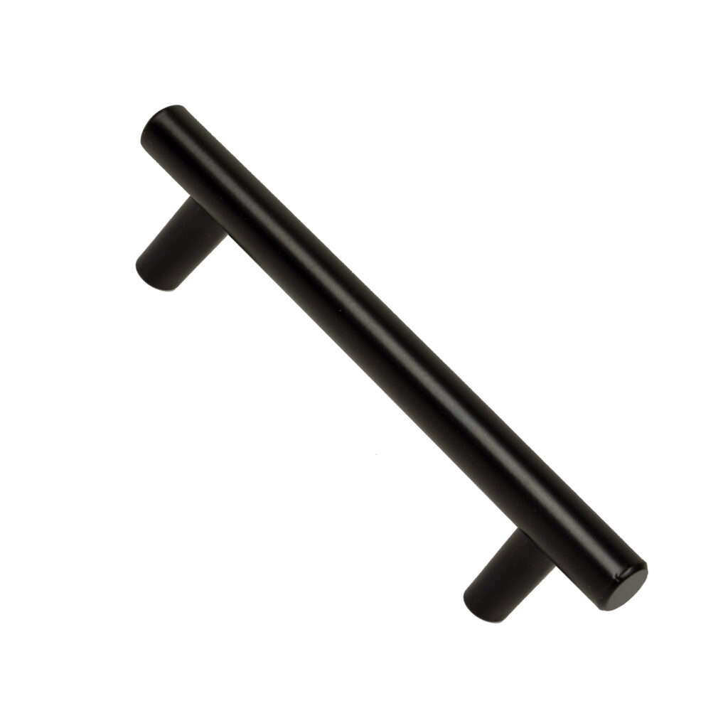 Poignée de meuble acier inox entraxe 96 mm peint noir mat lot de 36 piéces - Acier inoxydable