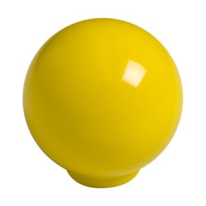 Bouton de meuble   boule abs diamètre 34 mm jaune brillant lot de 50 piéces - Jaune / doré