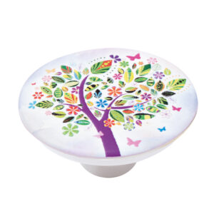Bouton de meuble abs diamètre 50 mm sérigrafié arbre couleurs lot de 36 piéces - Multicouleur