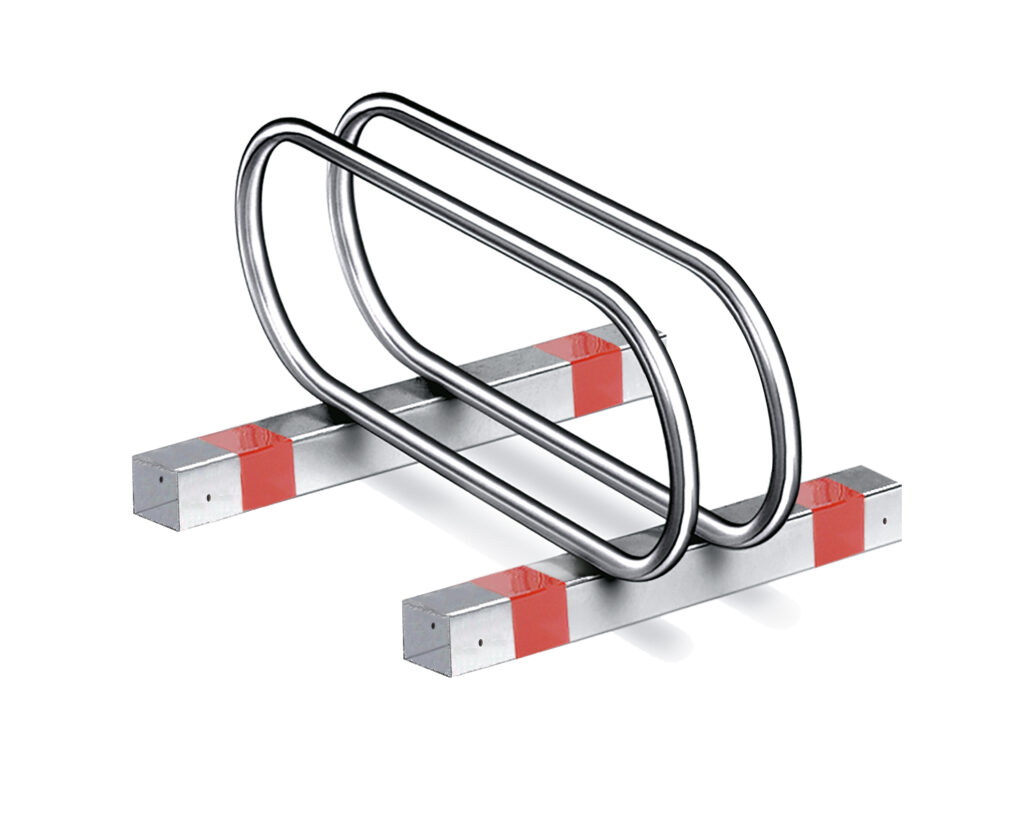 Râtelier vélos *premium* 1 places SANS PLATINE - Gris / argent, Acier