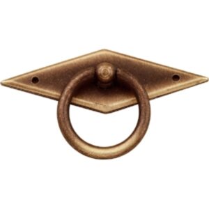 Bouton de meuble zamac anneau diamètre 89 mm bronze mat lot de 24 piéces - Orange / cuivré, Zamak