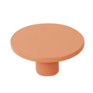 Bouton de meuble abs diamètre 60 mm teint. orange lot de 24 piéces - Orange / cuivré