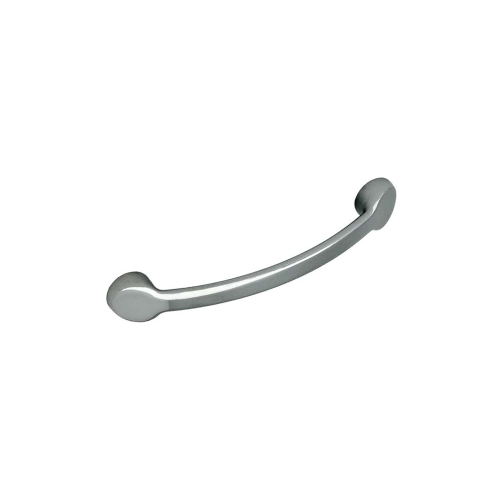Poignée de meuble en zamac finition chrome brillant e 96 mm - Gris / argent, Zamak