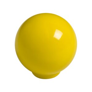 Bouton de meuble   boule abs diamètre 29 mm jaune brillant lot de 50 piéces - Jaune / doré