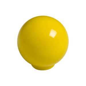 Bouton de meuble   boule abs diamètre 24 mm jaune brillant lot de 75 piéces - Jaune / doré