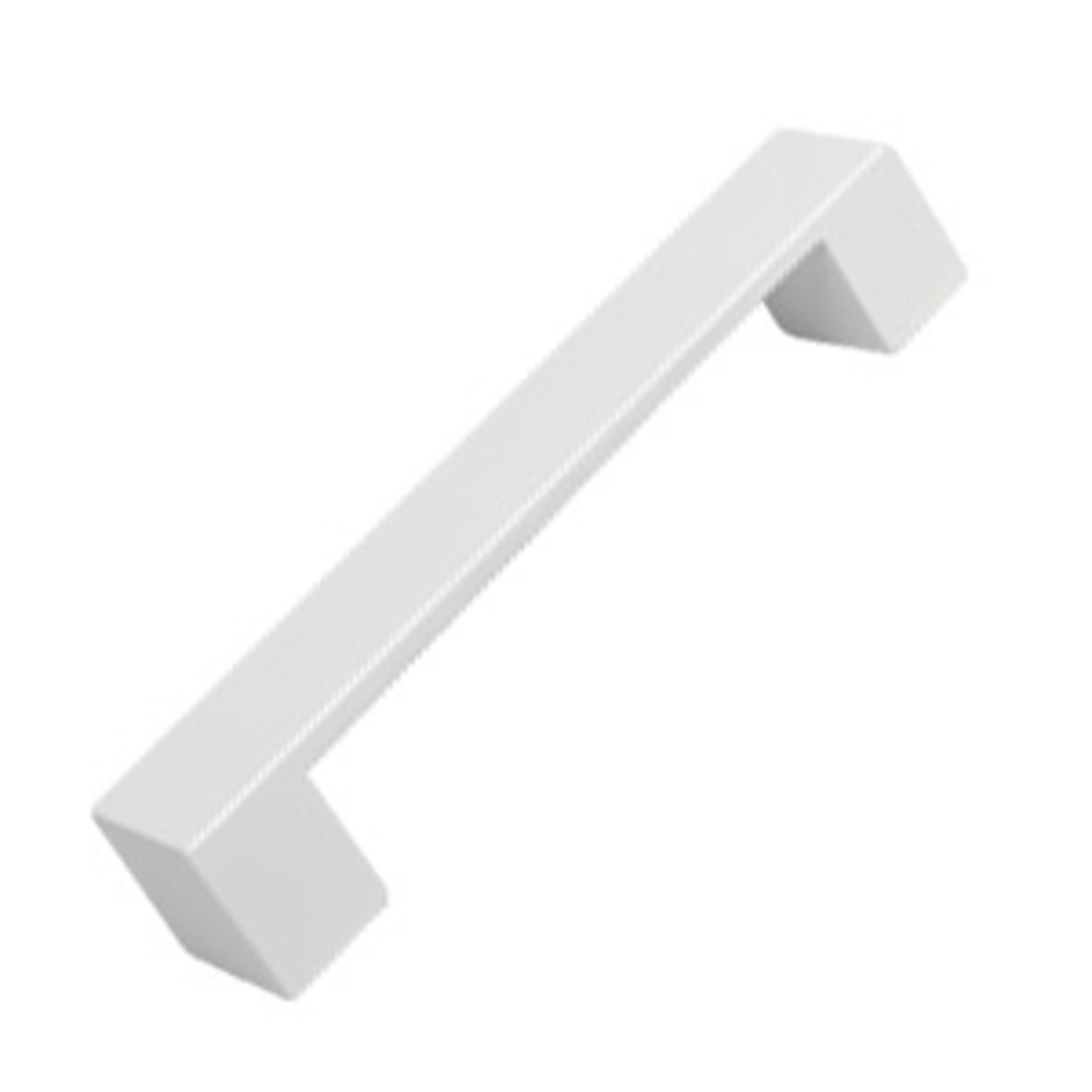 Poignée de meuble abs entraxe  128 mm peint blanc mat  lot de 36 piéces