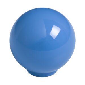 Bouton de meuble   boule abs diamètre 34 mm bleu brillant lot de 50 piéces
