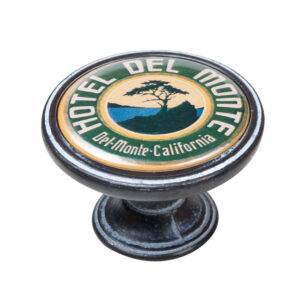 Bouton de meuble zamac diamètre 37 mm oxydé decapé hotel del monte lot de 12 piéces - Multicouleur, Zamak