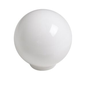 Bouton de meuble   boule abs diamètre 29 mm blanc brillant lot de 50 piéces