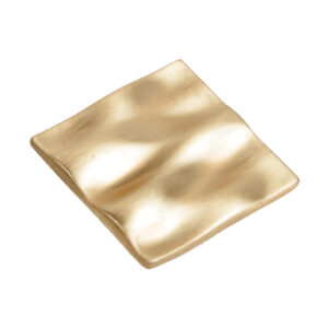 Bouton de meuble zamac diamètre 40x40 mm laiton satiné lot de 12 piéces - Jaune / doré, Zamak