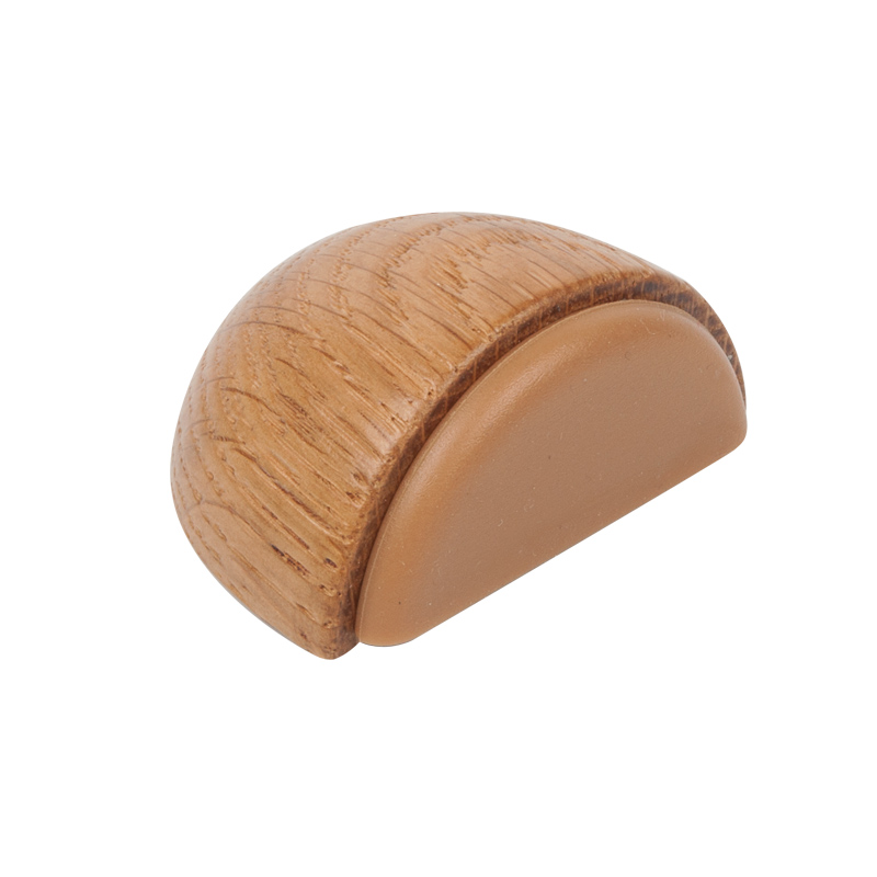 Butée de porte en bois chéne 49x38 mm lot de 24 piéces - Marron