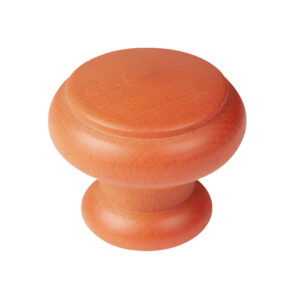 Bouton de meuble bois diamètre 40 mm  peint orange lot de 36 piéces - Orange / cuivré