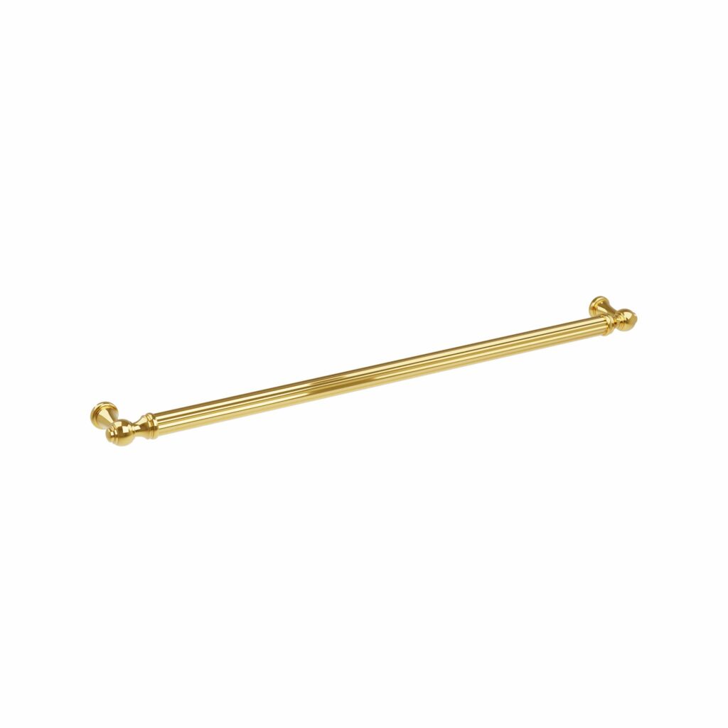 Poignée pour meubles en zamac Entraxe 320mm Gold plate - Jaune / doré, Zamak