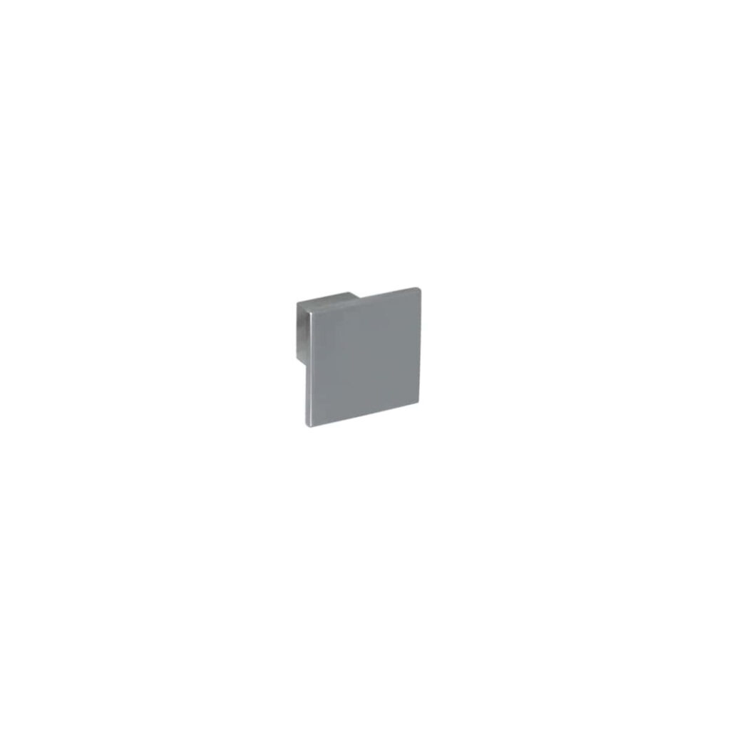 Bouton de meuble en zamac finition chrome mat d 30 mm - Gris / argent, Zamak