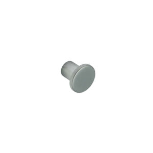 Bouton de meuble en zamac finition chrome mat d 24 mm - Gris / argent, Zamak
