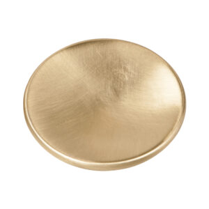 Bouton de meuble zamac diamètre 60 mm laiton satiné lot de 12 piéces - Jaune / doré, Zamak