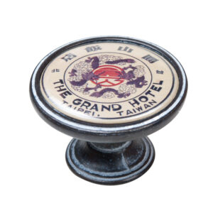 Bouton de meuble zamac diamètre 37 mm oxydé decapé grand hotel taipi lot de 12 piéces - Multicouleur, Zamak