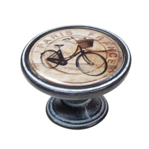 Bouton de meuble zamac diamètre 37 mm oxydé decapé bici paris lot de 12 piéces - Multicouleur, Zamak