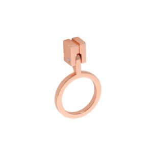 Poignée pour meubles en zamac L 45 mm Cuivre Poli - Orange / cuivré, Zamak