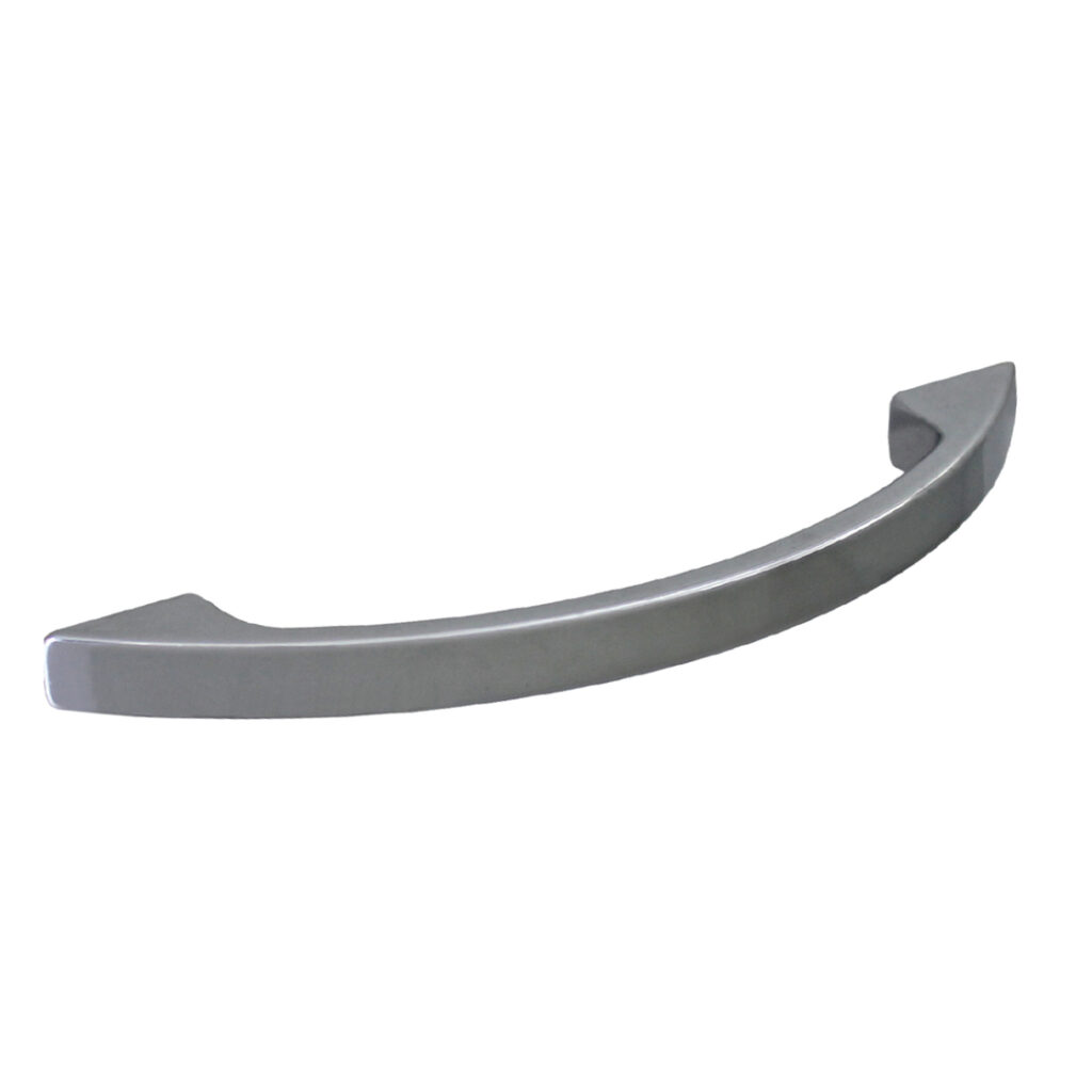 Poignée de meuble en zamac finition chrome brillant e 128 mm - Gris / argent, Zamak