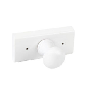 Porte manteau 1 crochets pin laqué blanc lot de 9 piéces - Noir, Zamak