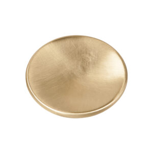 Bouton de meuble zamac diamètre 40 mm laiton satiné lot de 12 piéces - Jaune / doré, Zamak