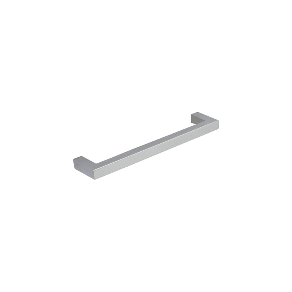 Poignée de meuble en zamac finition chrome brillant e 128 mm - Gris / argent, Zamak
