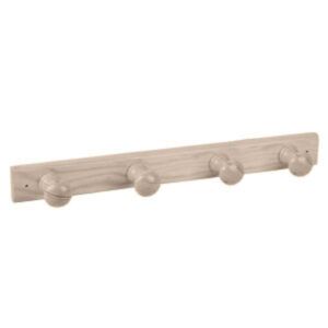 Porte manteau 4 crochets pin decapé blanc lot de 6 piéces - Bois