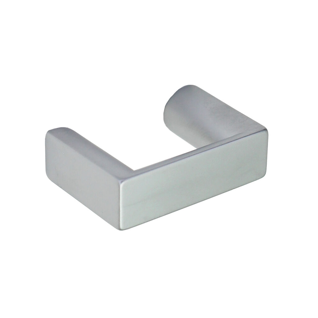 Poignée de meuble en zamac finition chrome mat e 32 mm - Gris / argent, Zamak