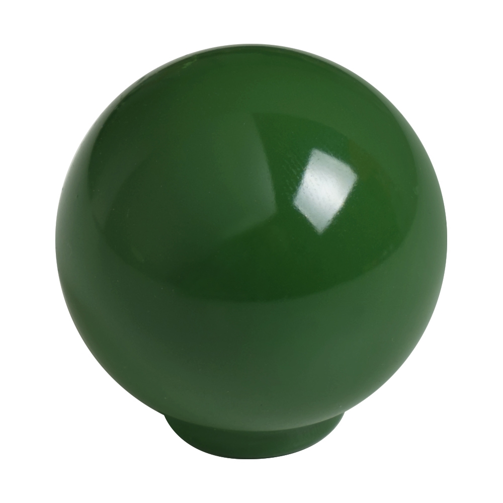 Bouton de meuble boule abs diamètre   34 mm vert brillant lot de 50 piéces