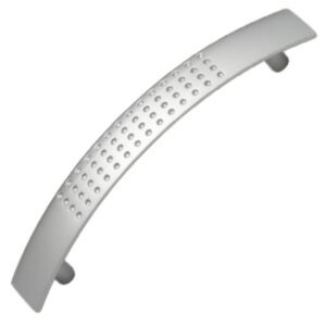 Poignée de meuble zamac entraxe  128 mm chromé mat lot de 12 piéces – Gris / argent, Zamak