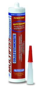 Colle élastique d’étanchéité 100 % MS polymère qualité premium, Couleur Gris. - Gris / argent