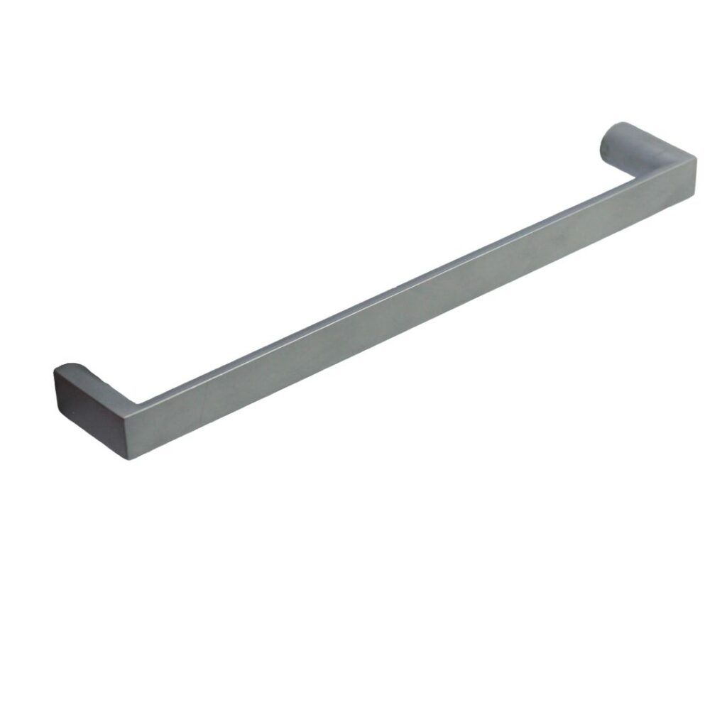 Poignée de meuble en zamac finition chrome mat e 160 mm - Gris / argent, Zamak