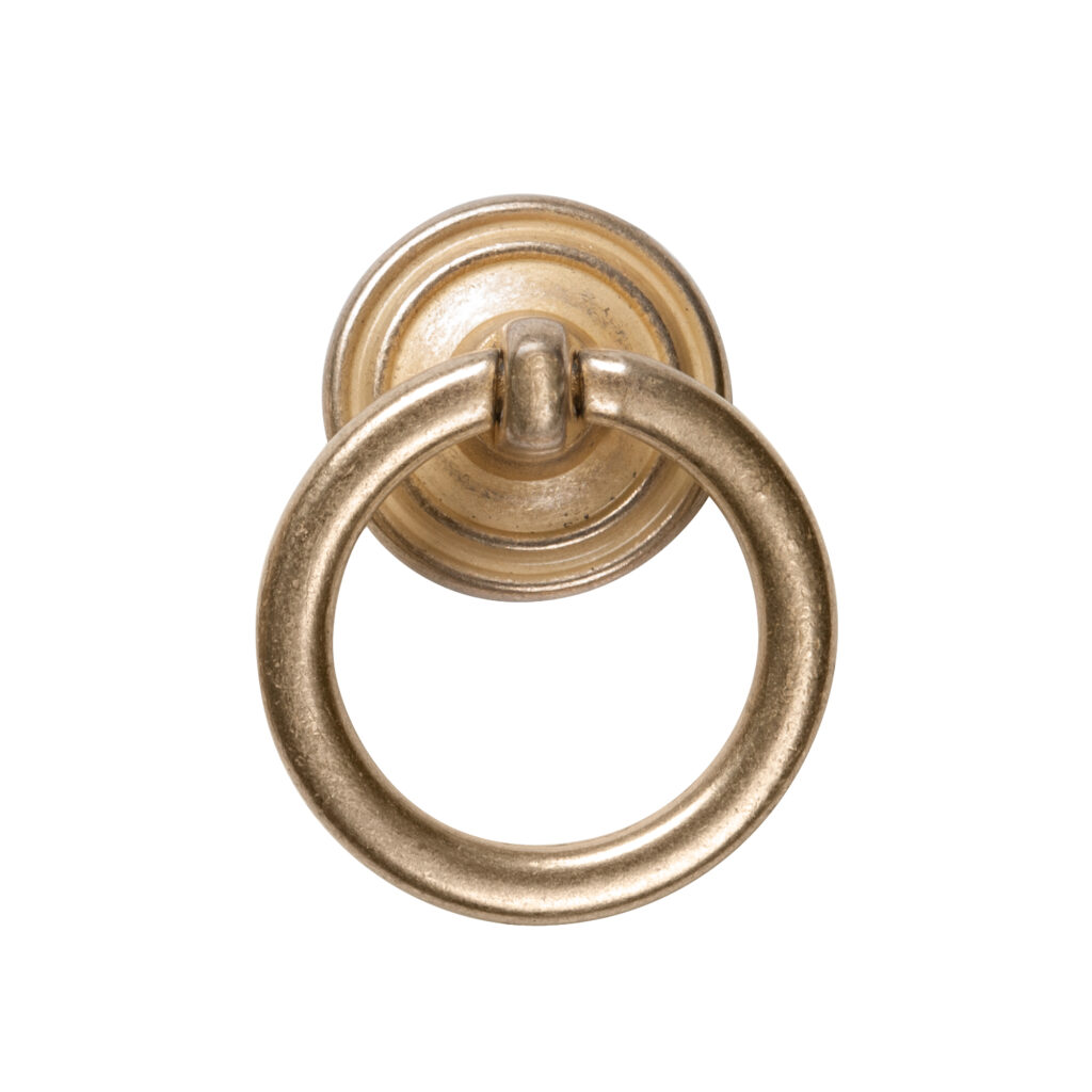 Bouton de meuble anneau zamac diamètre 32 mm or inca lot de 36 piéces - Jaune / doré, Zamak