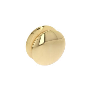 Bouton pour meuble Diamètre 50mm en zamac plaqué or Lot de 25 - Jaune / doré, Zamak