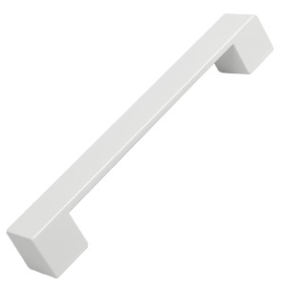 Poignée de meuble abs entraxe  160 mm peint blanc mat  lot de 24 piéces