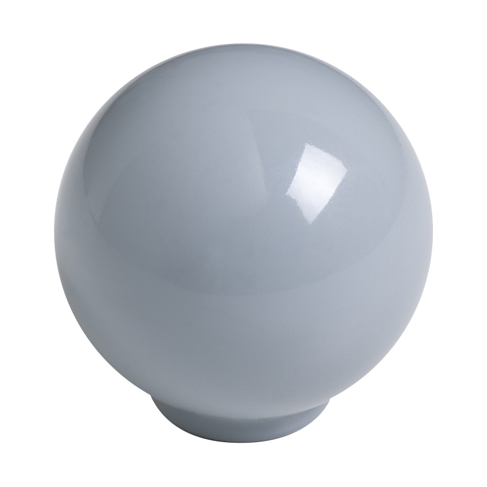 Bouton de meuble boule abs diamètre   34 mm gris brillant lot de 50 piéces - Gris / argent