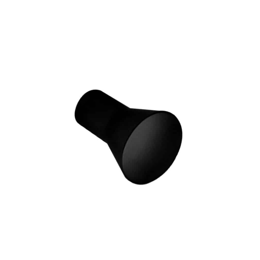 Bouton de meuble en zamac finition noir mat D 16mm - Zamak