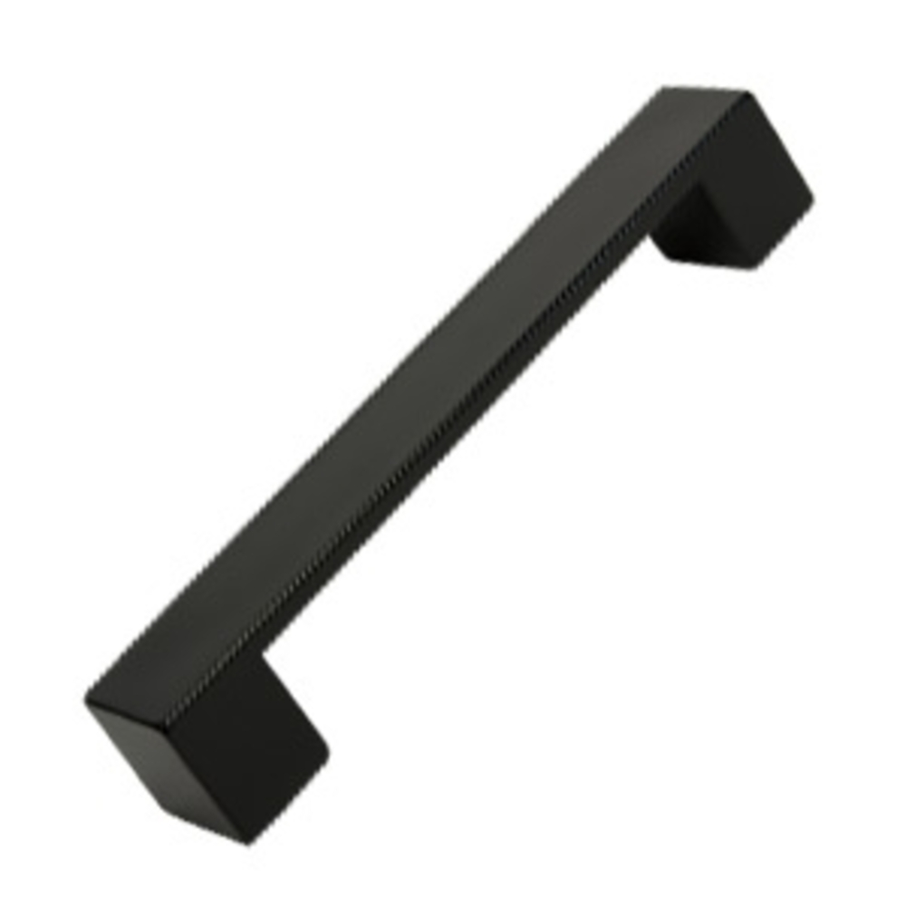 Poignée de meuble abs entraxe  128 mm peint noir mat  lot de 36 piéces