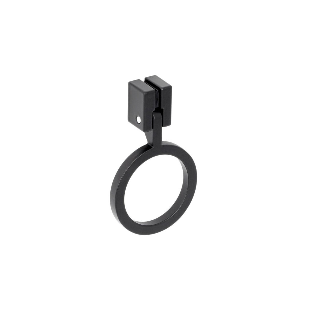 Poignée pour meubles en zamac L 45 mm Vernis noir mat - Zamak
