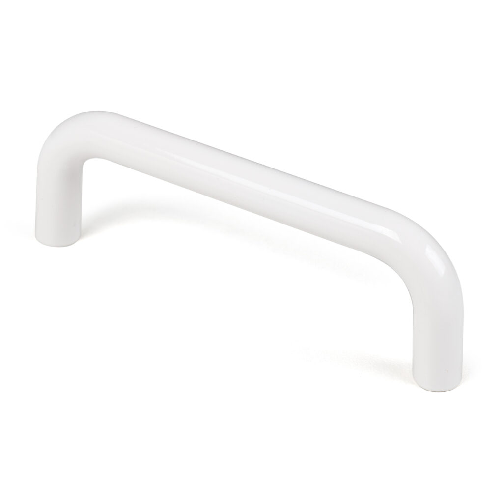 Poignée de meuble abs entraxe 96 mm blanc brillant lot de 50 piéces