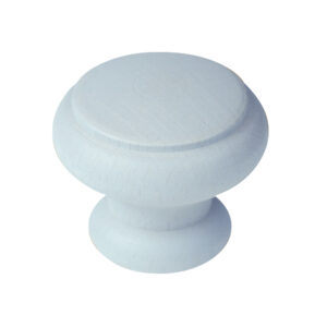 Bouton de meuble bois diamètre 40 mm  peint bleu clair lot de 36 piéces